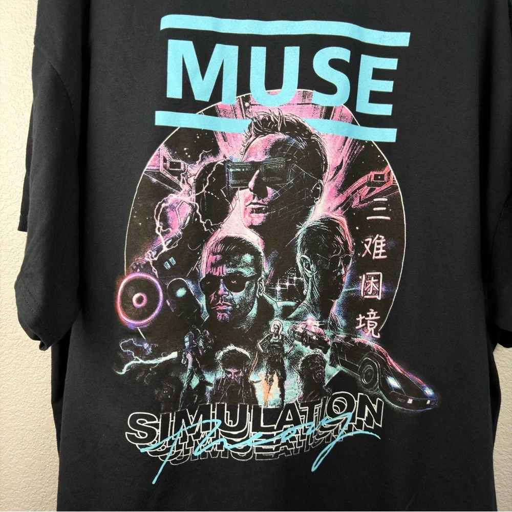 NWOT Band Tee Muse Graphic T-shirt in Black, XXXL